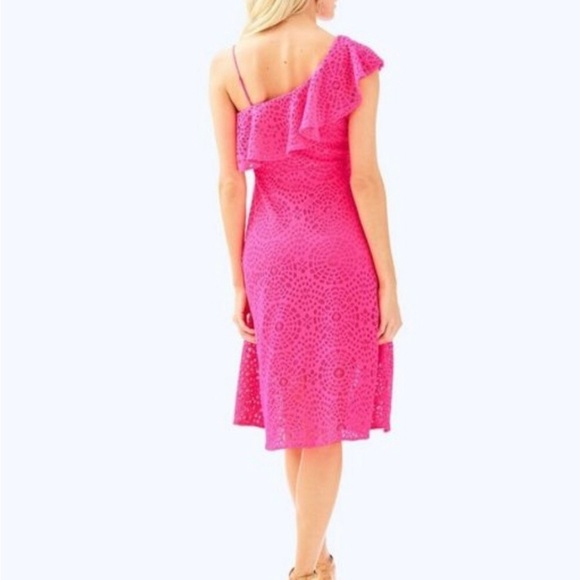 Lilly Pulitzer Callisto Dress Pink Cosmo - Picture 2 of 4